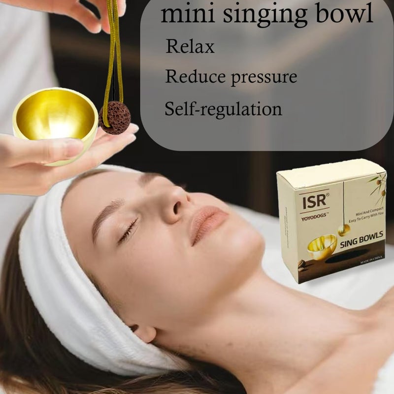 YOYODOGS Mini Singing Bowls Set,Portable Sound Bowl Brass Handcrafted For Yoga,Meditation And Mindfulness,Chakra Healing Relaxation Gifts For Men,Women - Image 3
